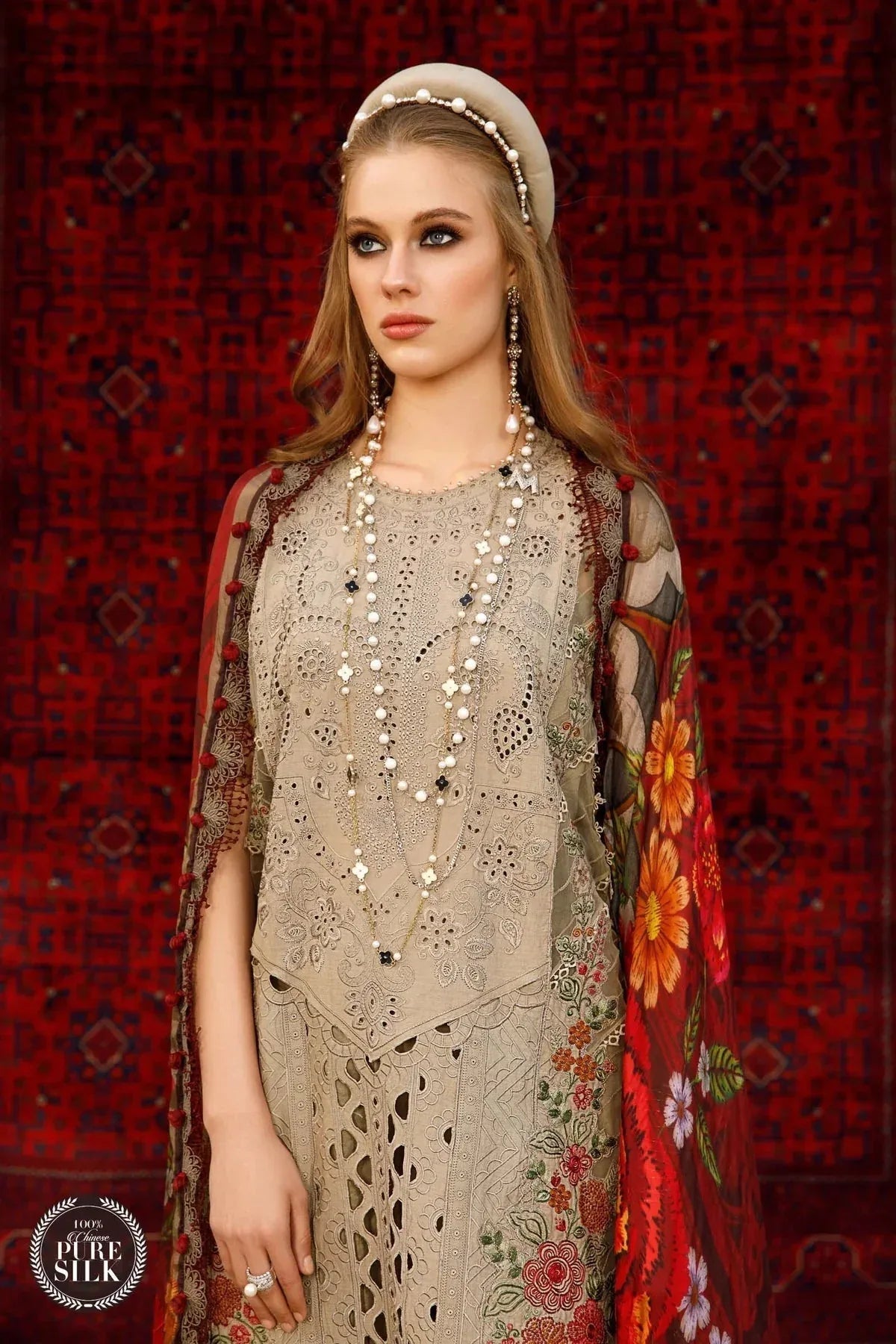 Maria B | Luxury Lawn | D-2313-A - Aqsa Fabrics