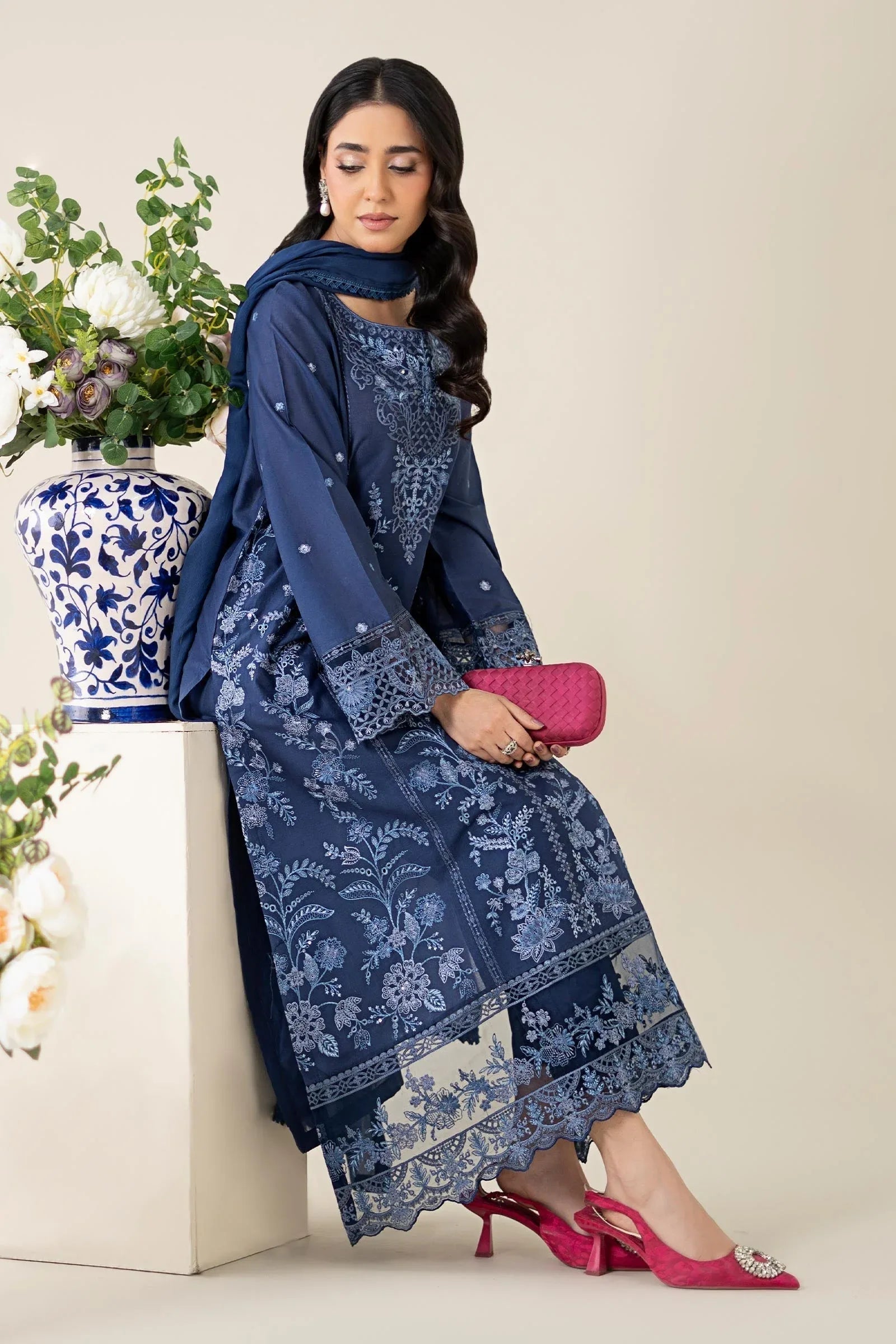 Maria B | Luxury Pret 25 | DW-EA25-21 - Aqsa Fabrics