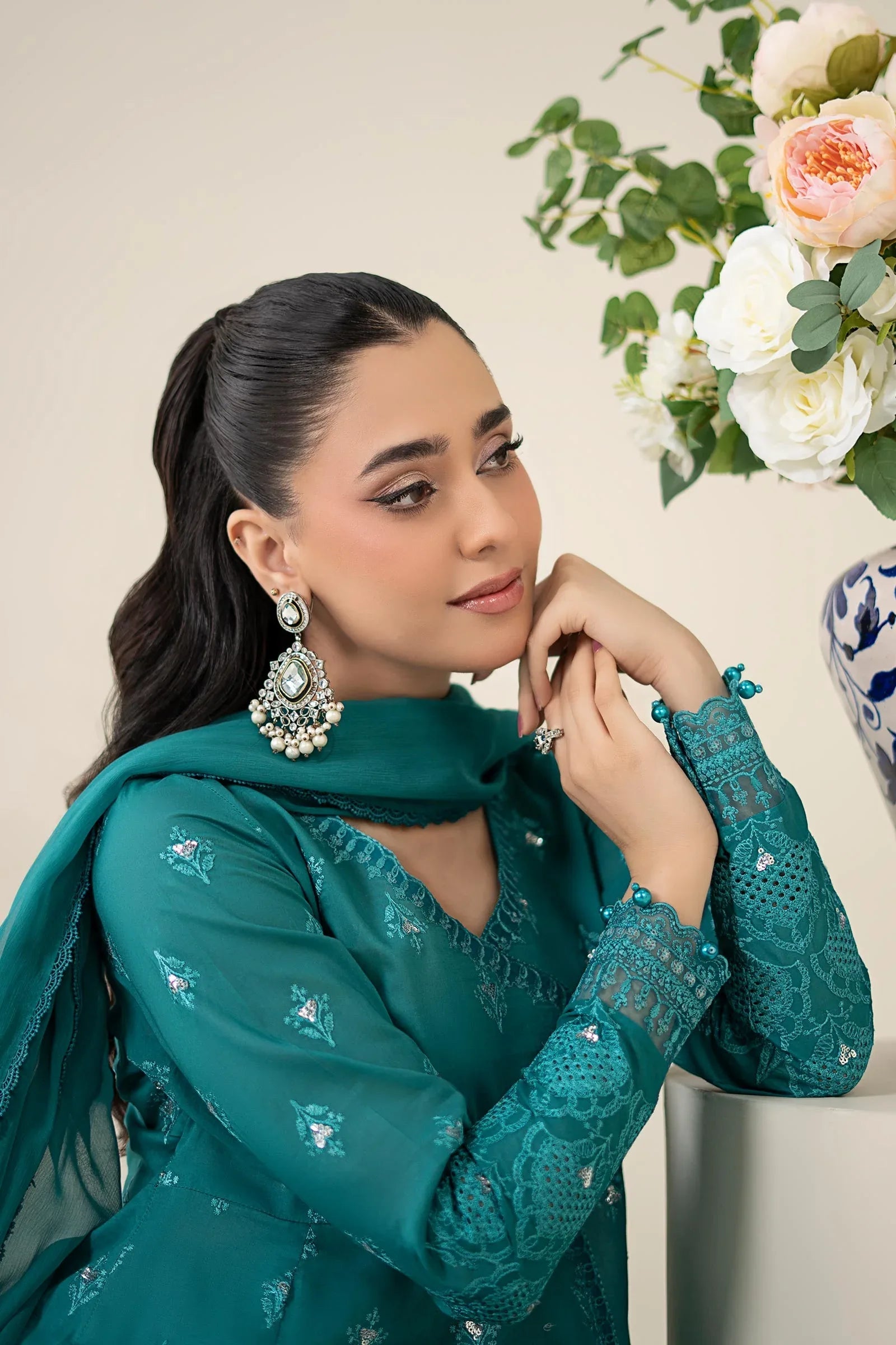 Maria B | Luxury Pret 25 | DW-EA25-61 - Aqsa Fabrics