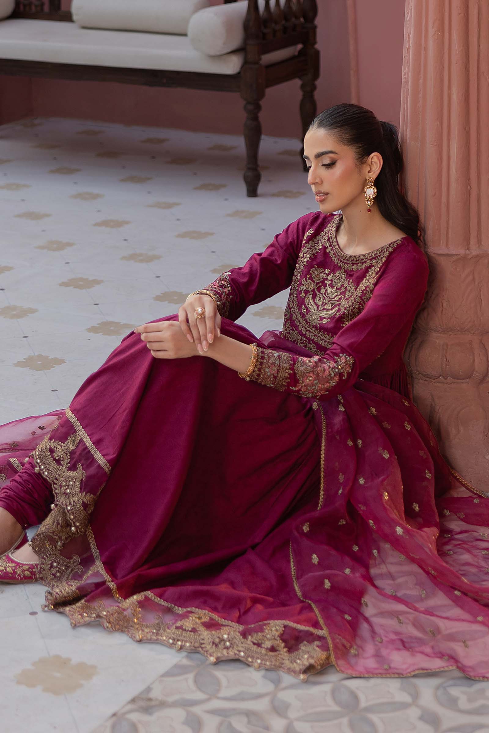 Maria B | Luxury Pret 25 | DW-EF25-43 - Aqsa Fabrics