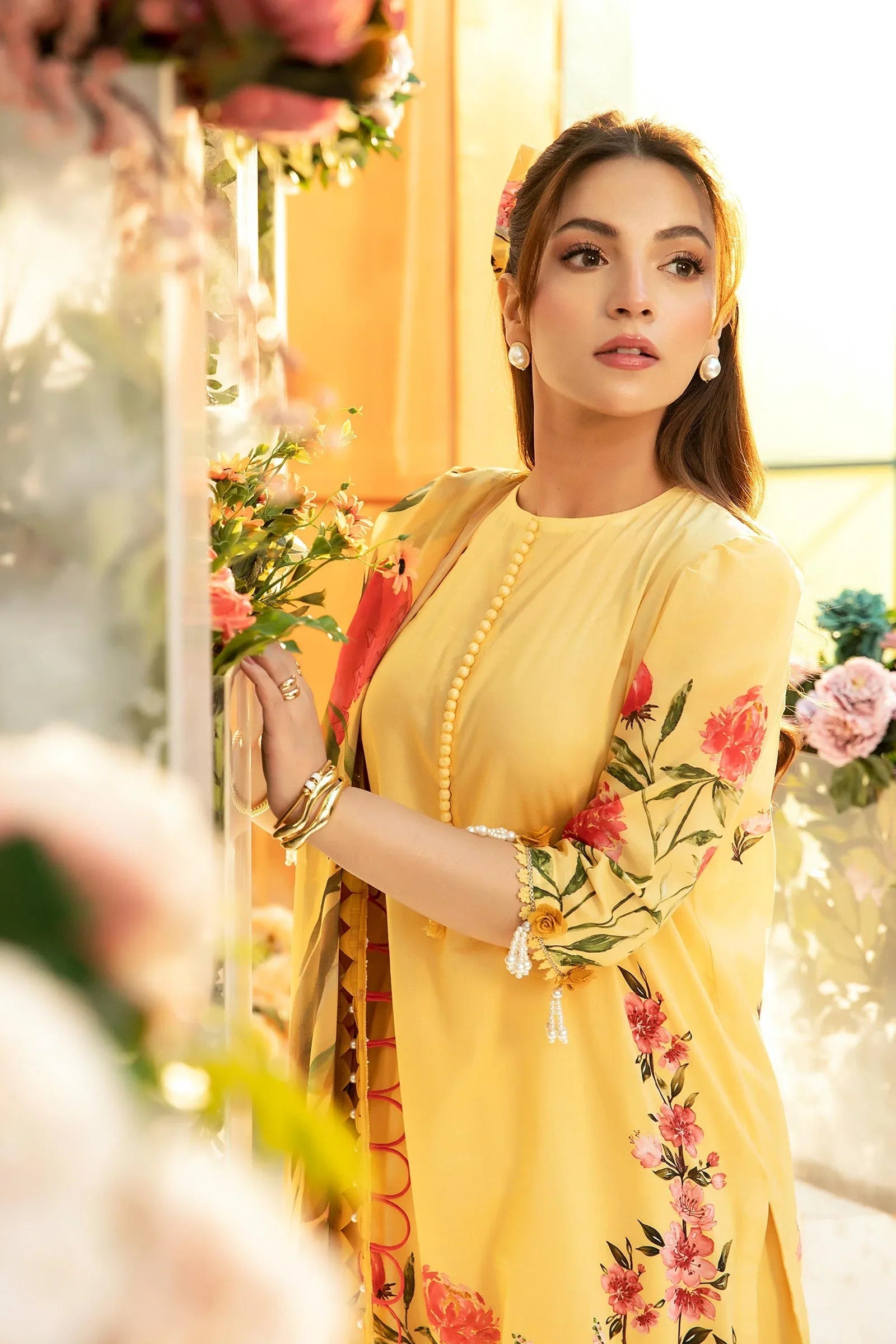 Maria B | M Basic Summer Lawn 25 | MB-CUS25-701A - Aqsa Fabrics