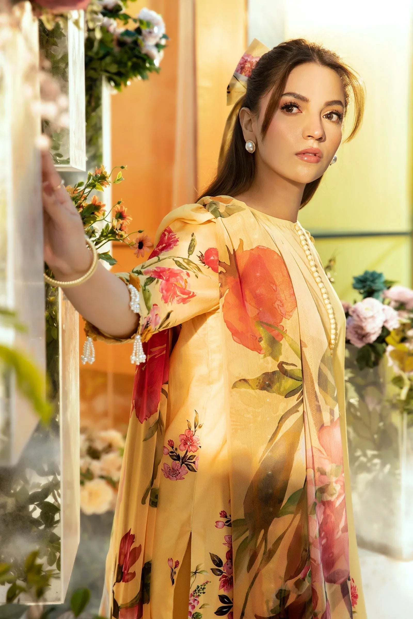 Maria B | M Basic Summer Lawn 25 | MB-CUS25-701A - Aqsa Fabrics