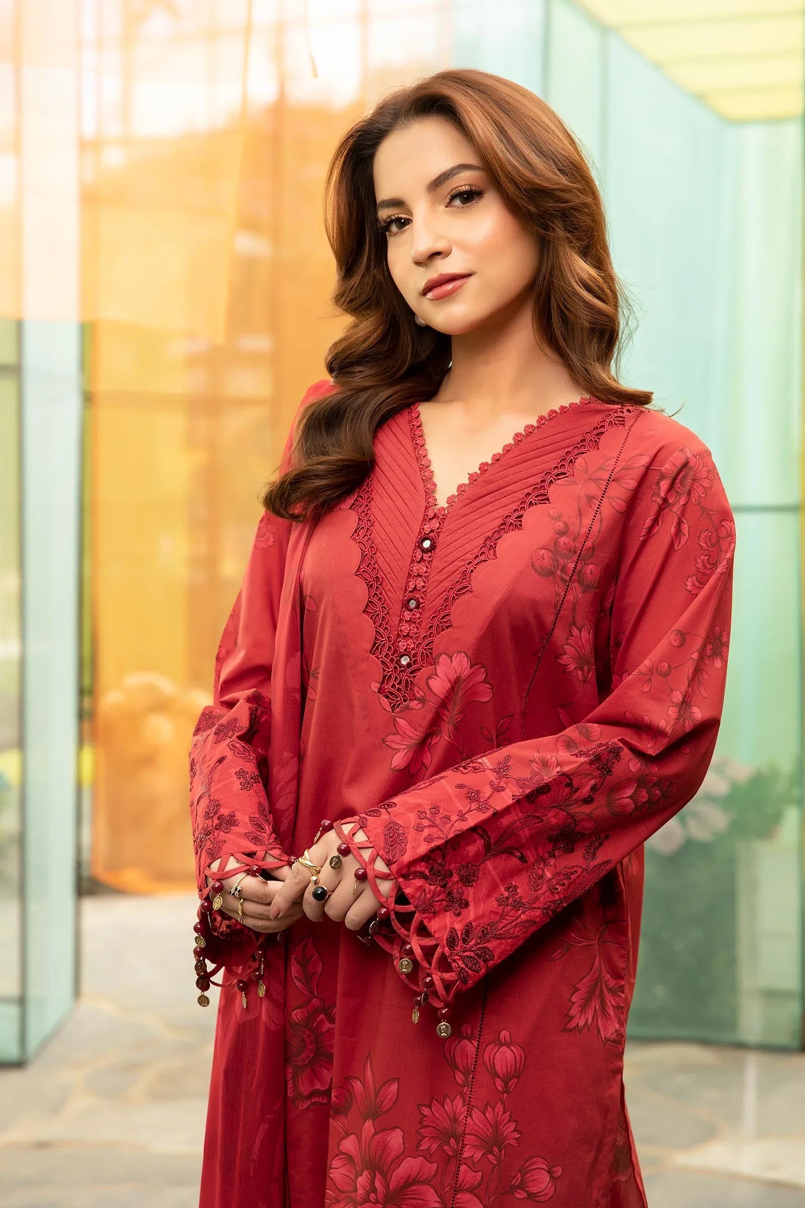 Maria B | M Basic Summer Lawn 25 | MB-CUS25-706A - Aqsa Fabrics