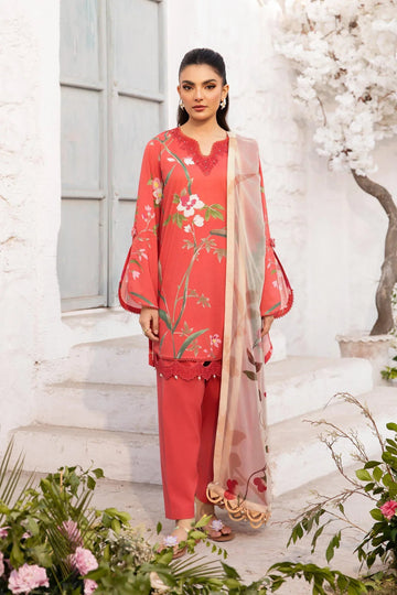 Maria B | M Basic Summer Lawn 25 | MB-CUS25-707B - Aqsa Fabrics
