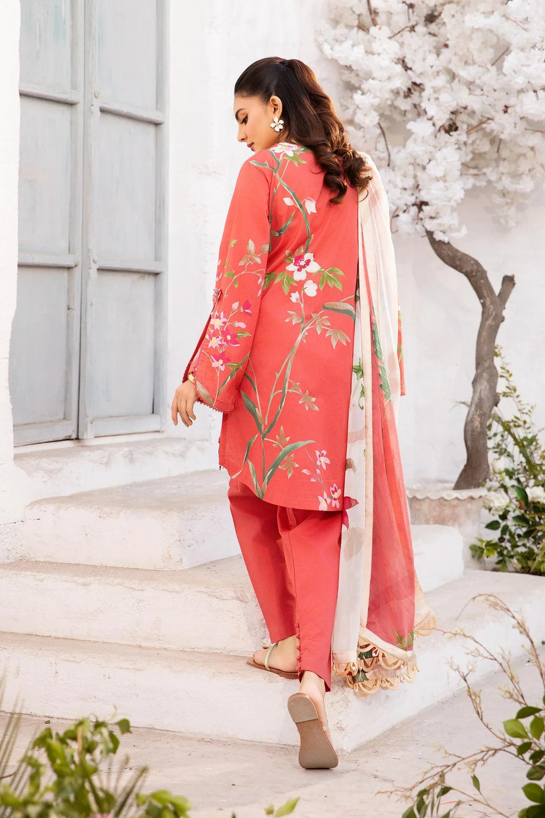 Maria B | M Basic Summer Lawn 25 | MB-CUS25-707B - Aqsa Fabrics