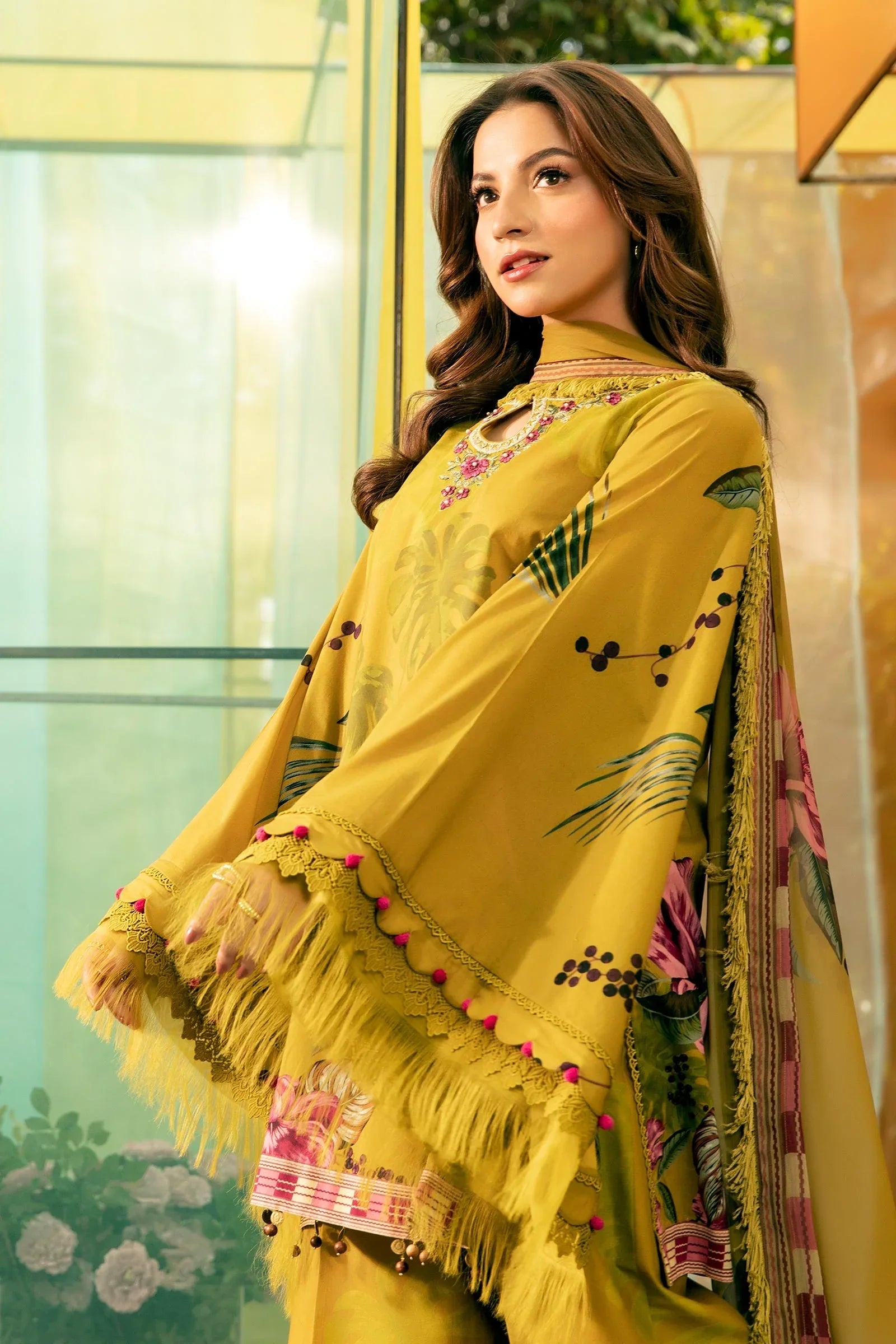 Maria B | M Basic Summer Lawn 25 | MB-CUS25-710A - Aqsa Fabrics