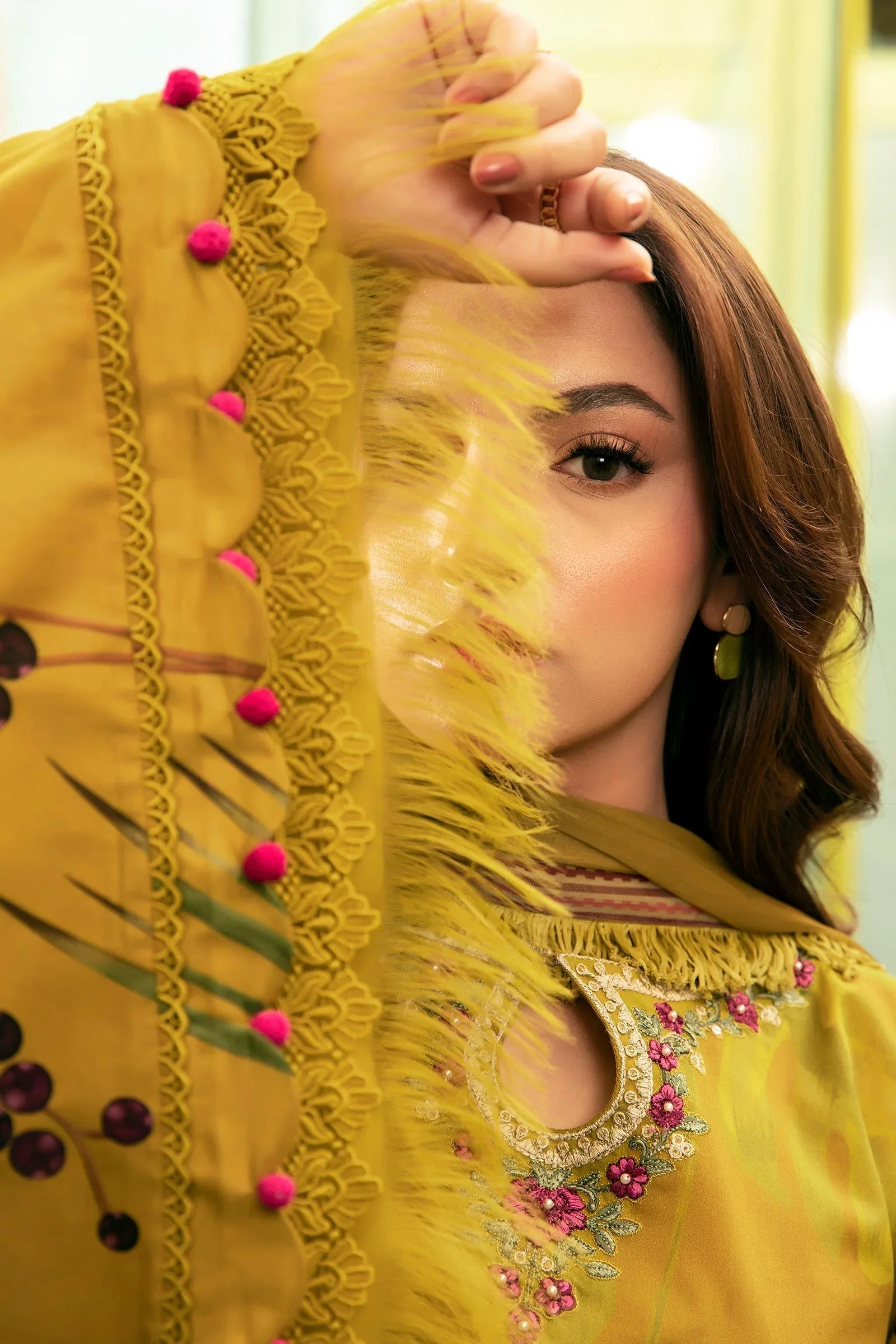 Maria B | M Basic Summer Lawn 25 | MB-CUS25-710A - Aqsa Fabrics