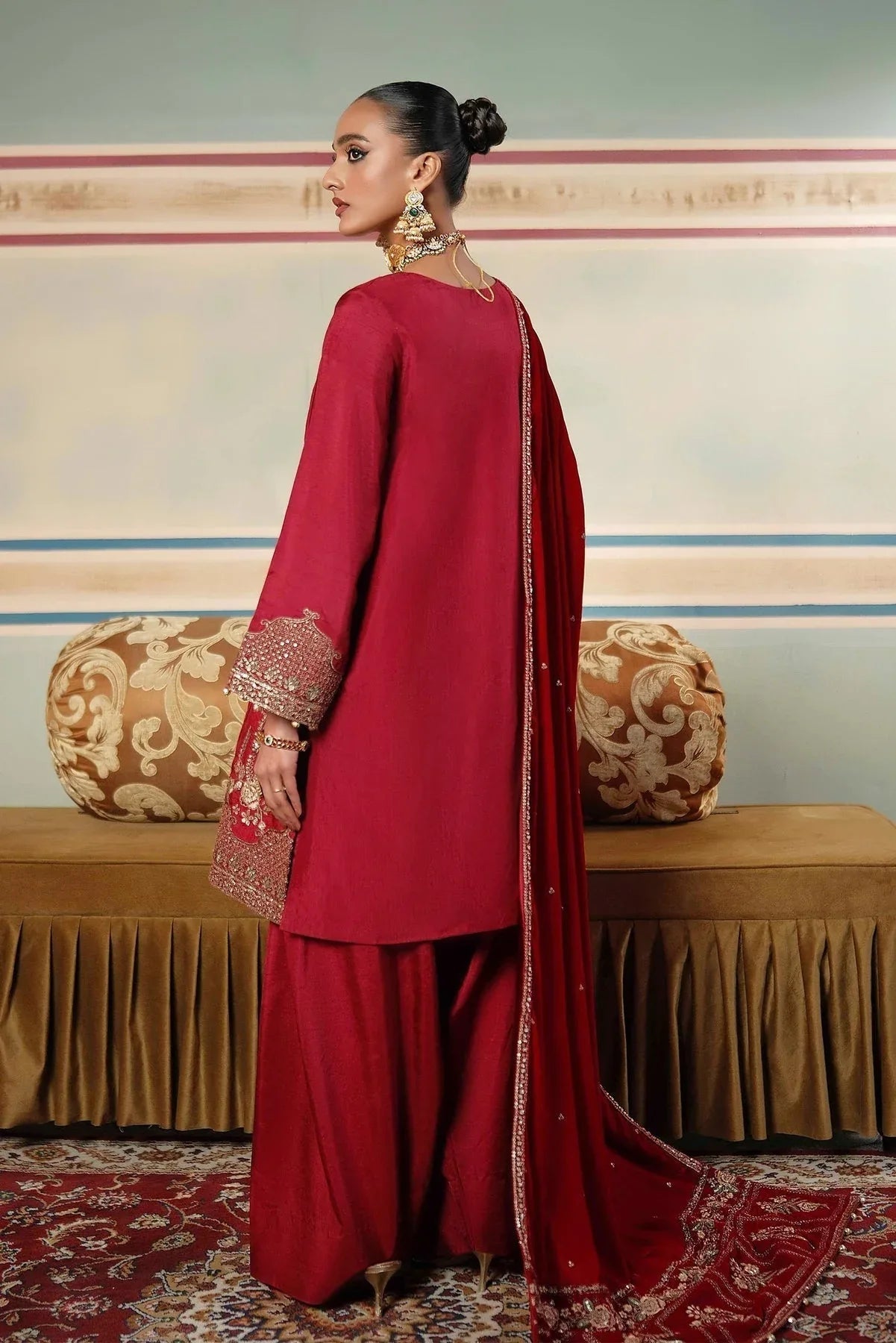 Maria B | M Basics Festive Velvet |  MB-USW24-602 - Aqsa Fabrics