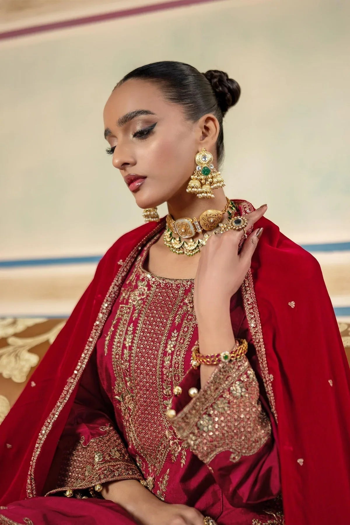 Maria B | M Basics Festive Velvet |  MB-USW24-602 - Aqsa Fabrics