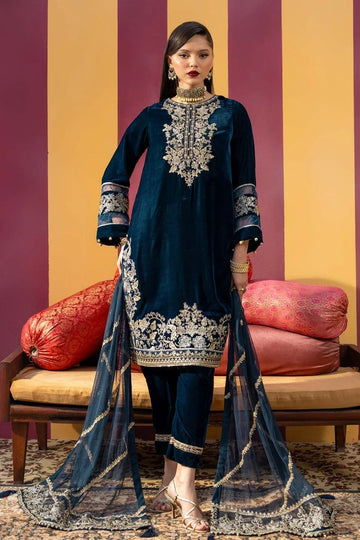 Maria B | M Basics Festive Velvet | MB-USW24-607 - Aqsa Fabrics