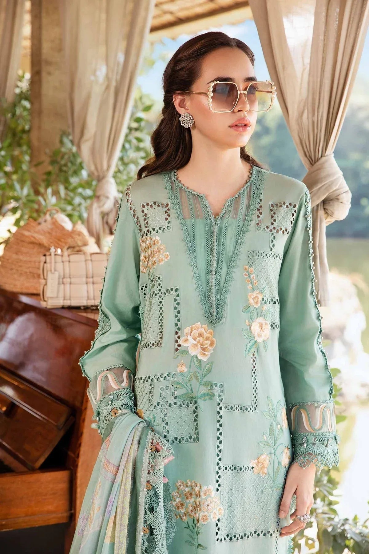 Maria B | M Prints 25 | MPT-2501-B - Aqsa Fabrics
