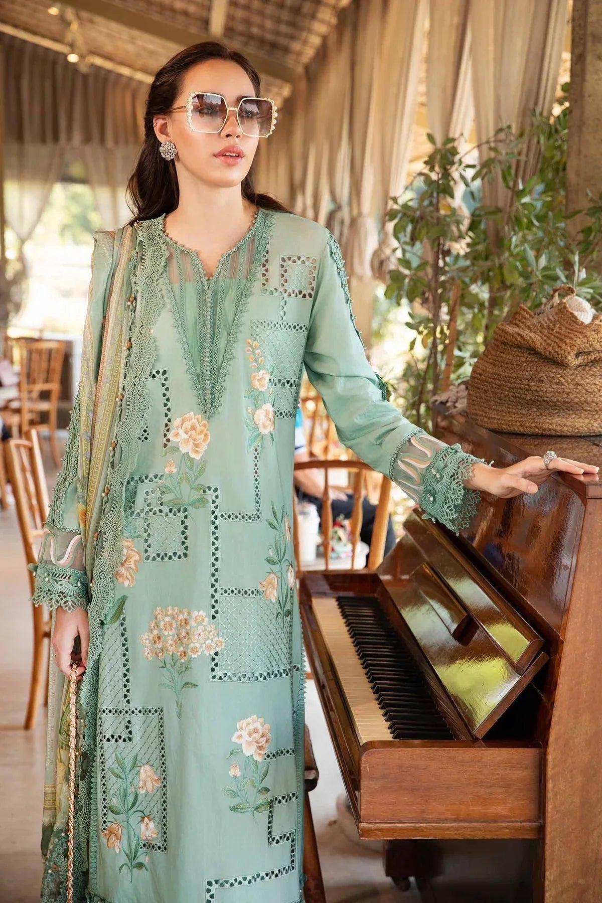 Maria B | M Prints 25 | MPT-2501-B - Aqsa Fabrics