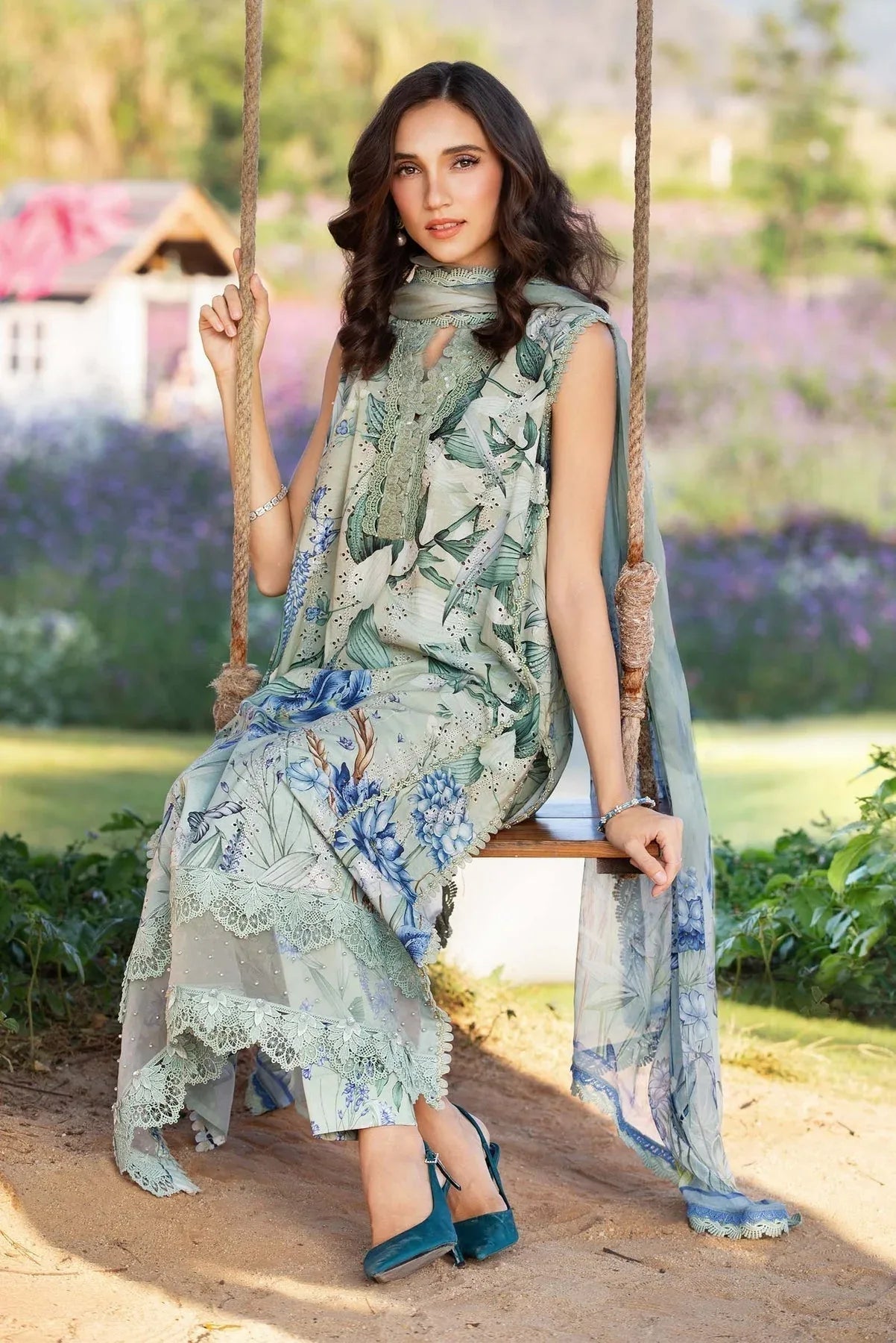 Maria B | M Prints 25 | MPT-2502-B - Aqsa Fabrics