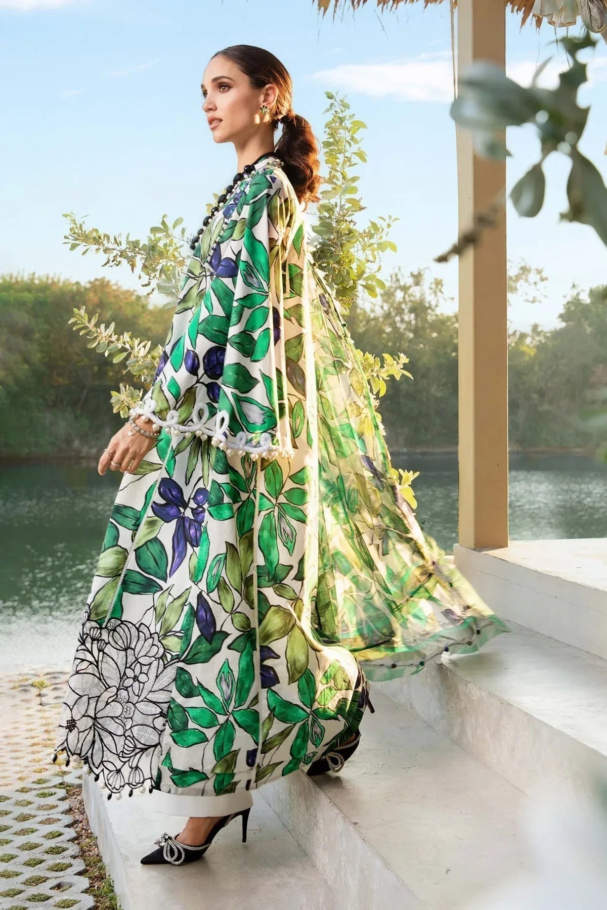 Maria B | M Prints 25 | MPT-2505-A - Aqsa Fabrics