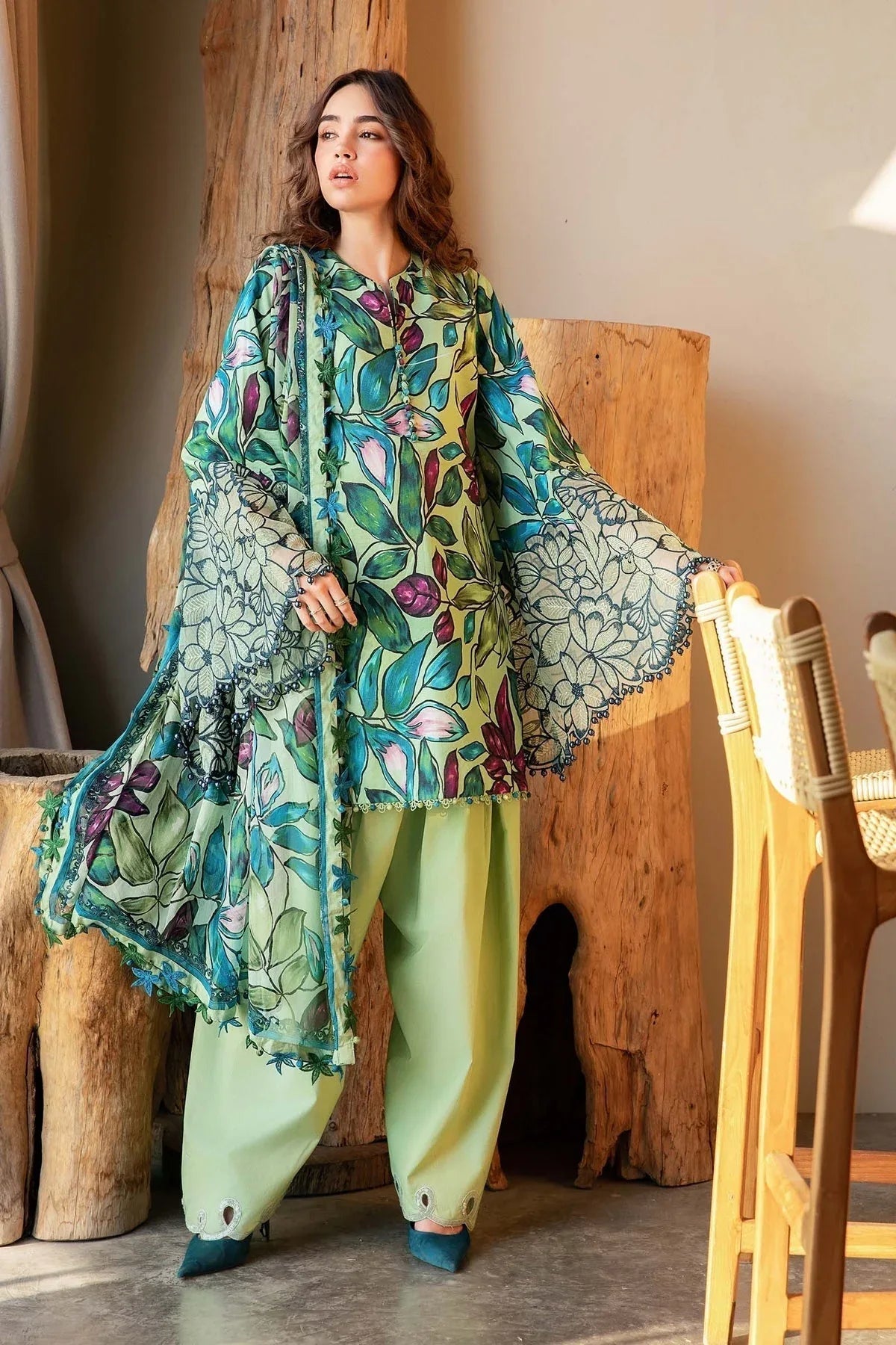 Maria B | M Prints 25 | MPT-2505-B - Aqsa Fabrics