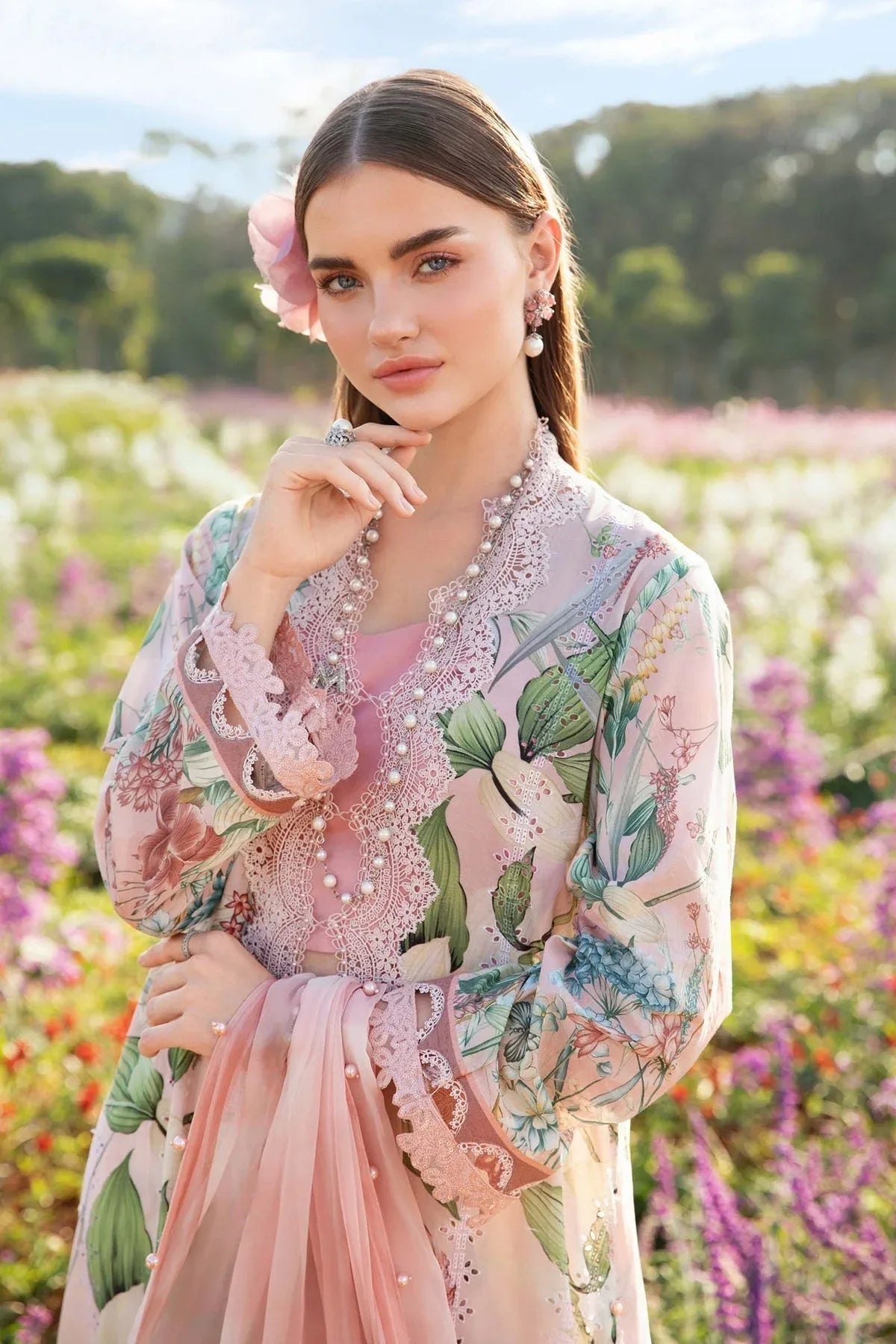 Maria B | M Prints 25 | MPT-2506-B - Aqsa Fabrics