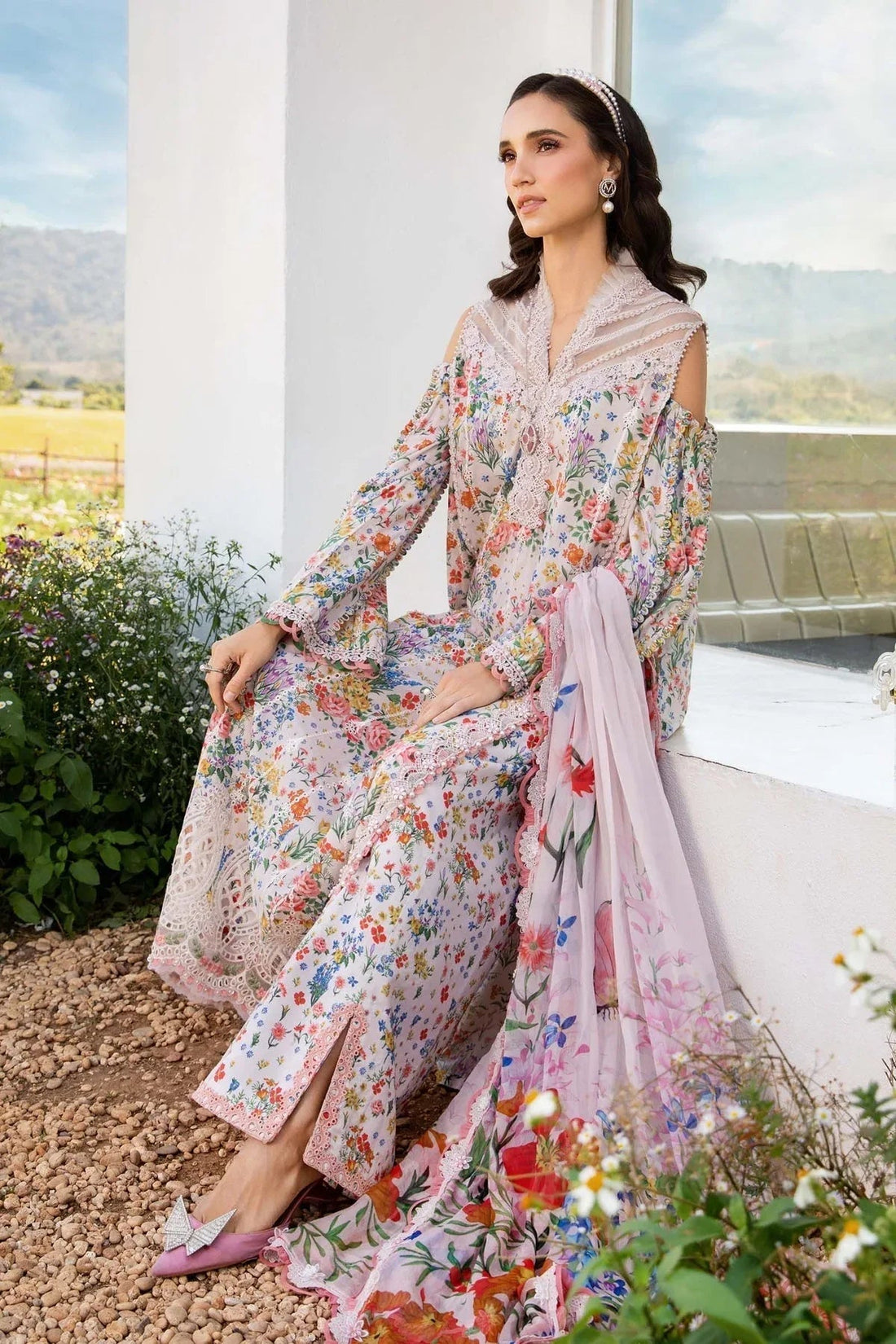 Maria B | M Prints 25 | MPT-2507-A - Aqsa Fabrics