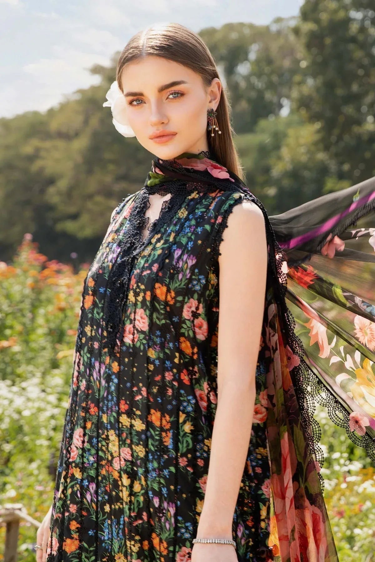 Maria B | M Prints 25 | MPT-2507-B - Aqsa Fabrics