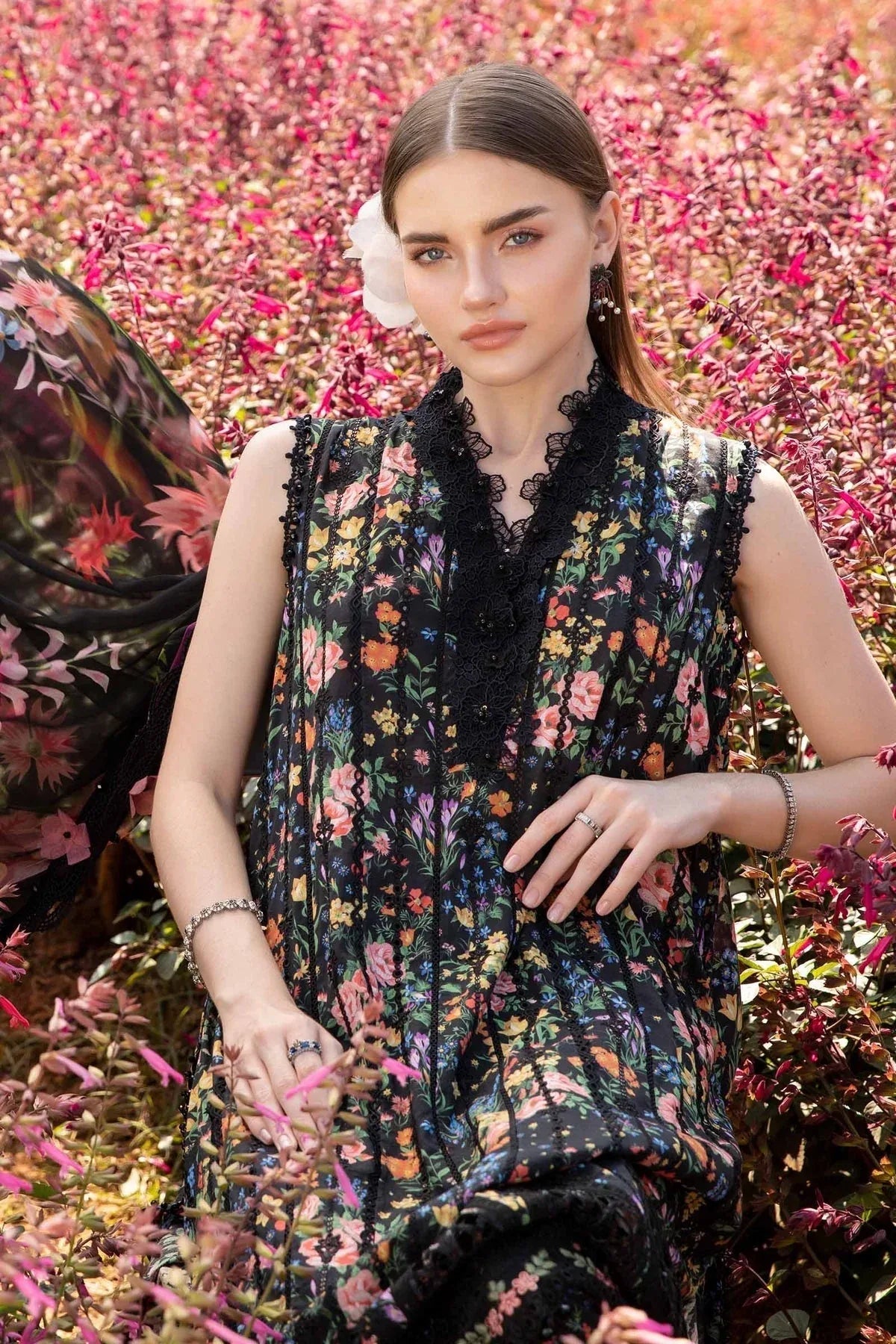 Maria B | M Prints 25 | MPT-2507-B - Aqsa Fabrics