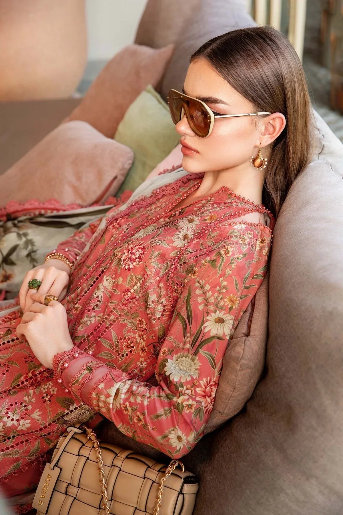 Maria B | M Prints 25 | MPT-2508-A - Aqsa Fabrics