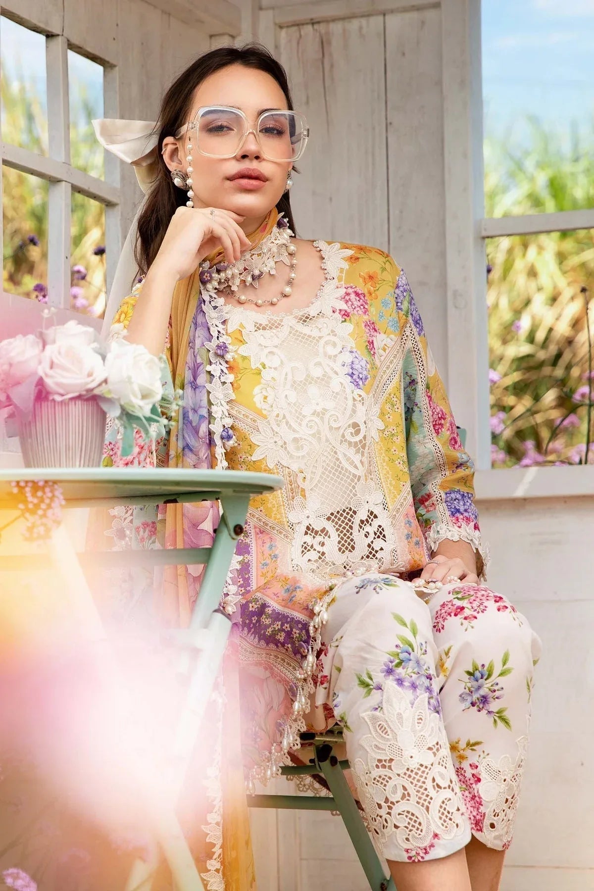 Maria B | M Prints 25 | MPT-2509-A - Aqsa Fabrics