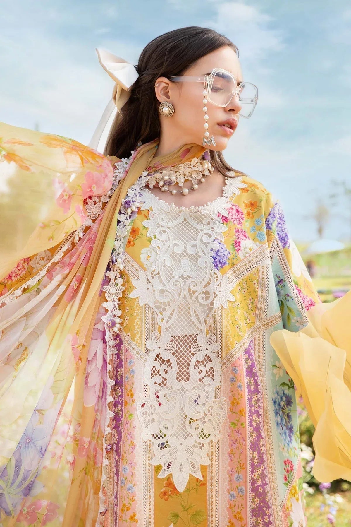 Maria B | M Prints 25 | MPT-2509-A - Aqsa Fabrics