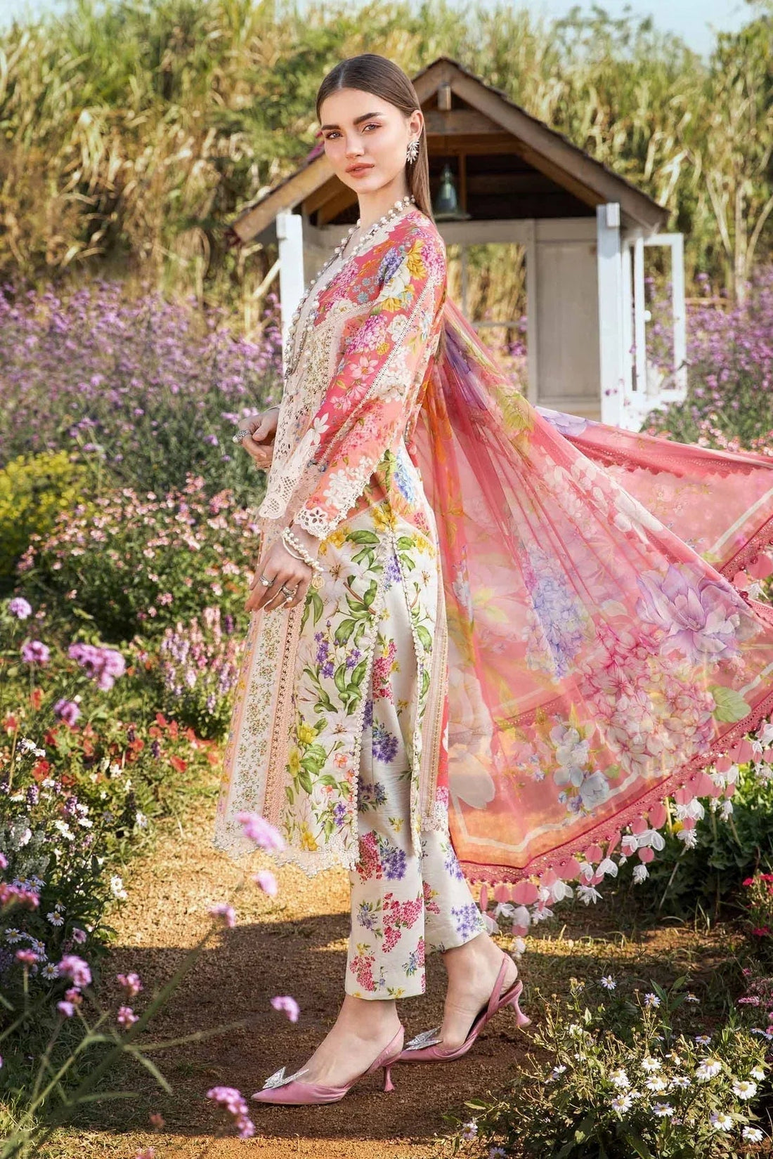 Maria B | M Prints 25 | MPT-2509-B - Aqsa Fabrics