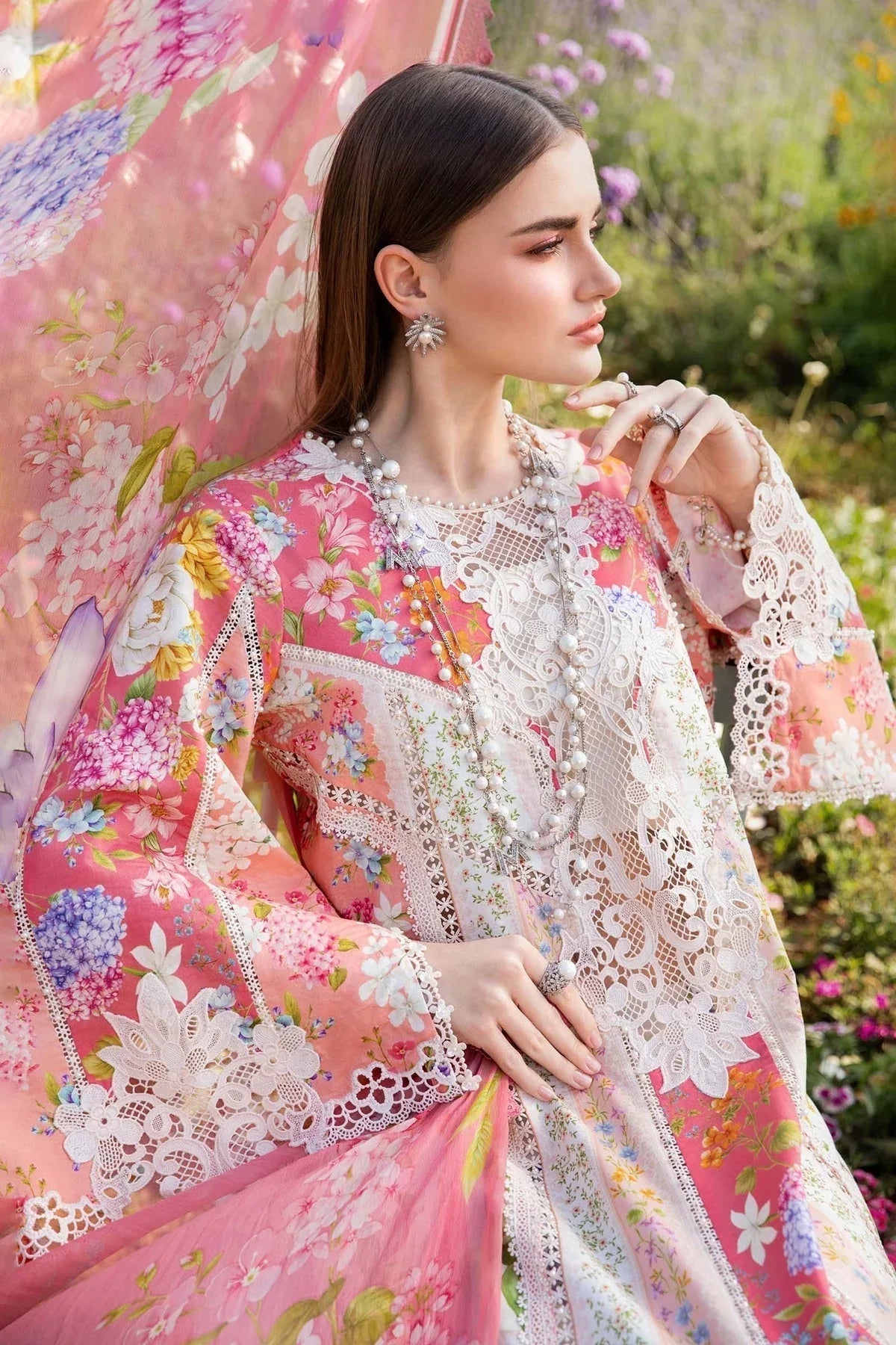 Maria B | M Prints 25 | MPT-2509-B - Aqsa Fabrics