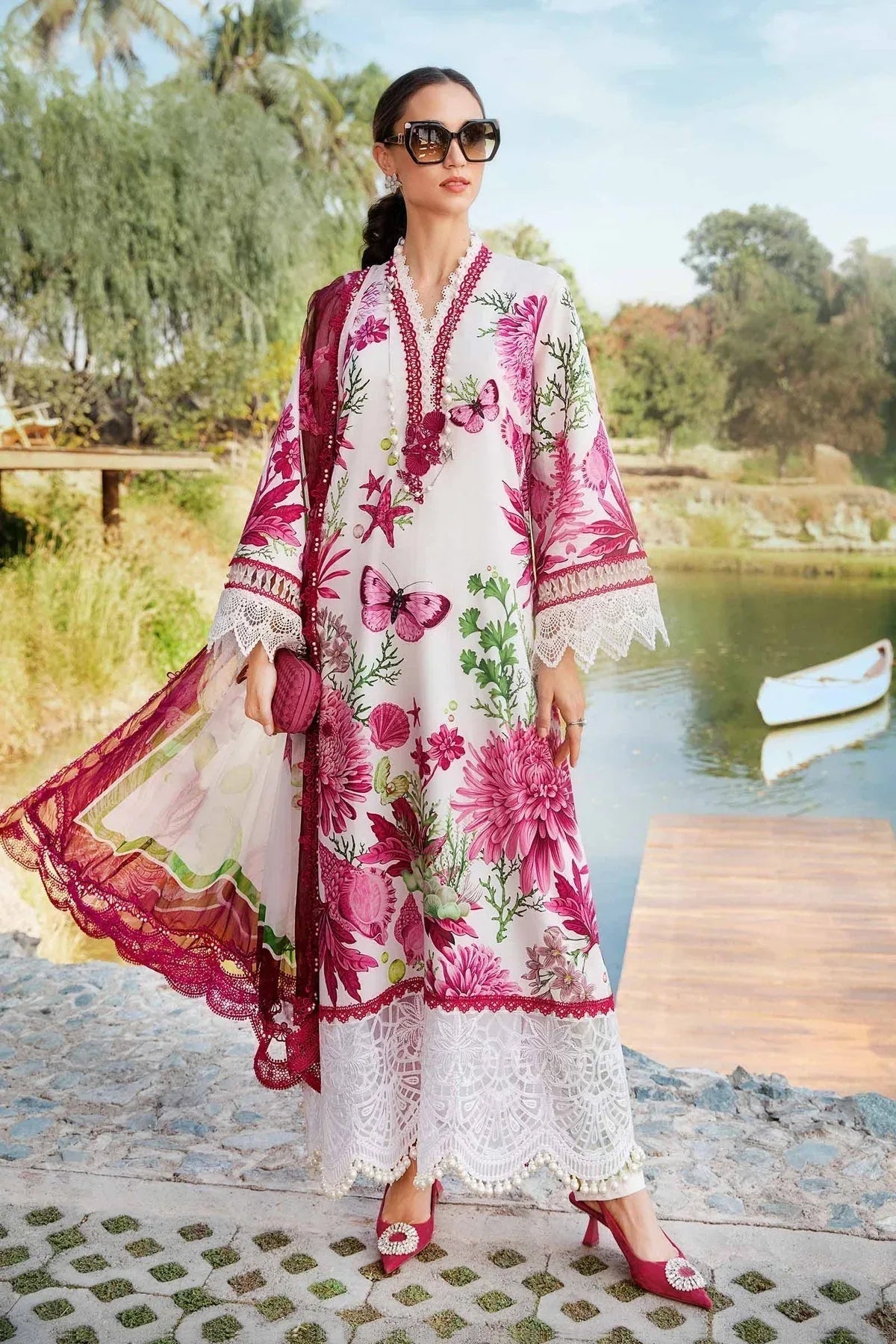 Maria B | M Prints 25 | MPT-2510-A - Aqsa Fabrics