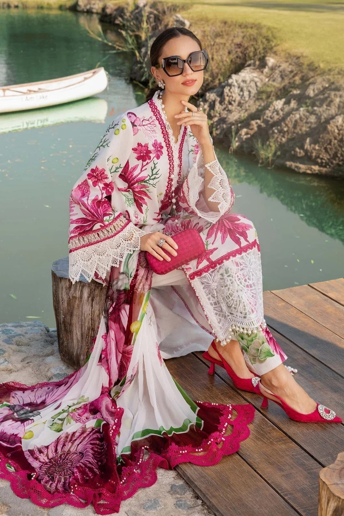 Maria B | M Prints 25 | MPT-2510-A - Aqsa Fabrics