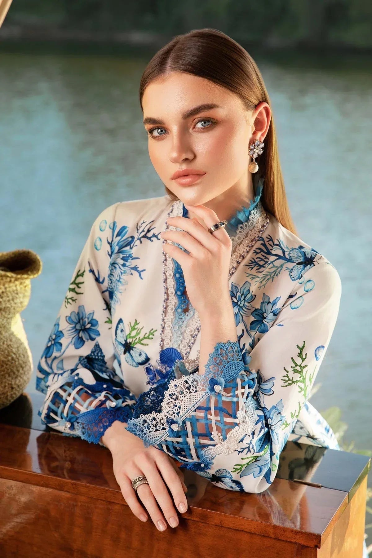 Maria B | M Prints 25 | MPT-2510-B - Aqsa Fabrics