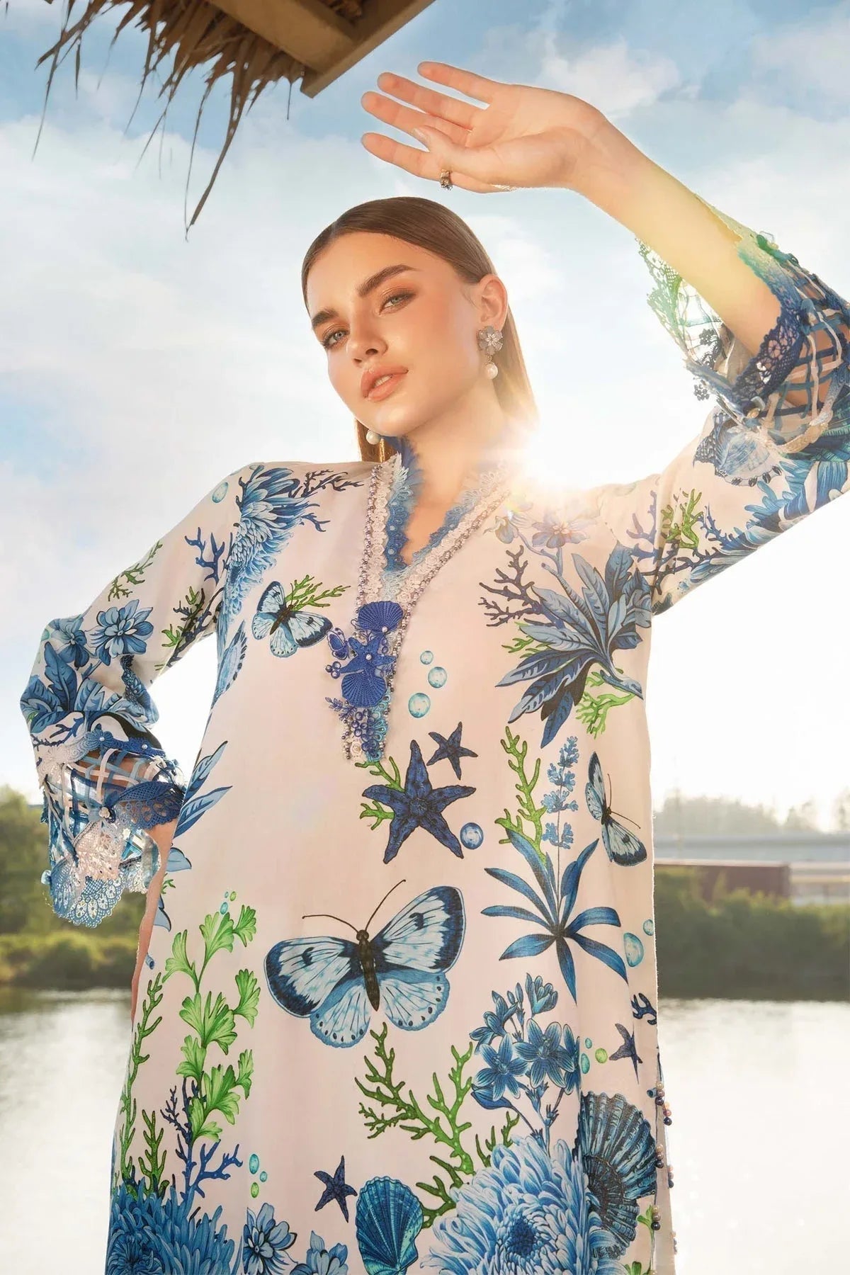 Maria B | M Prints 25 | MPT-2510-B - Aqsa Fabrics