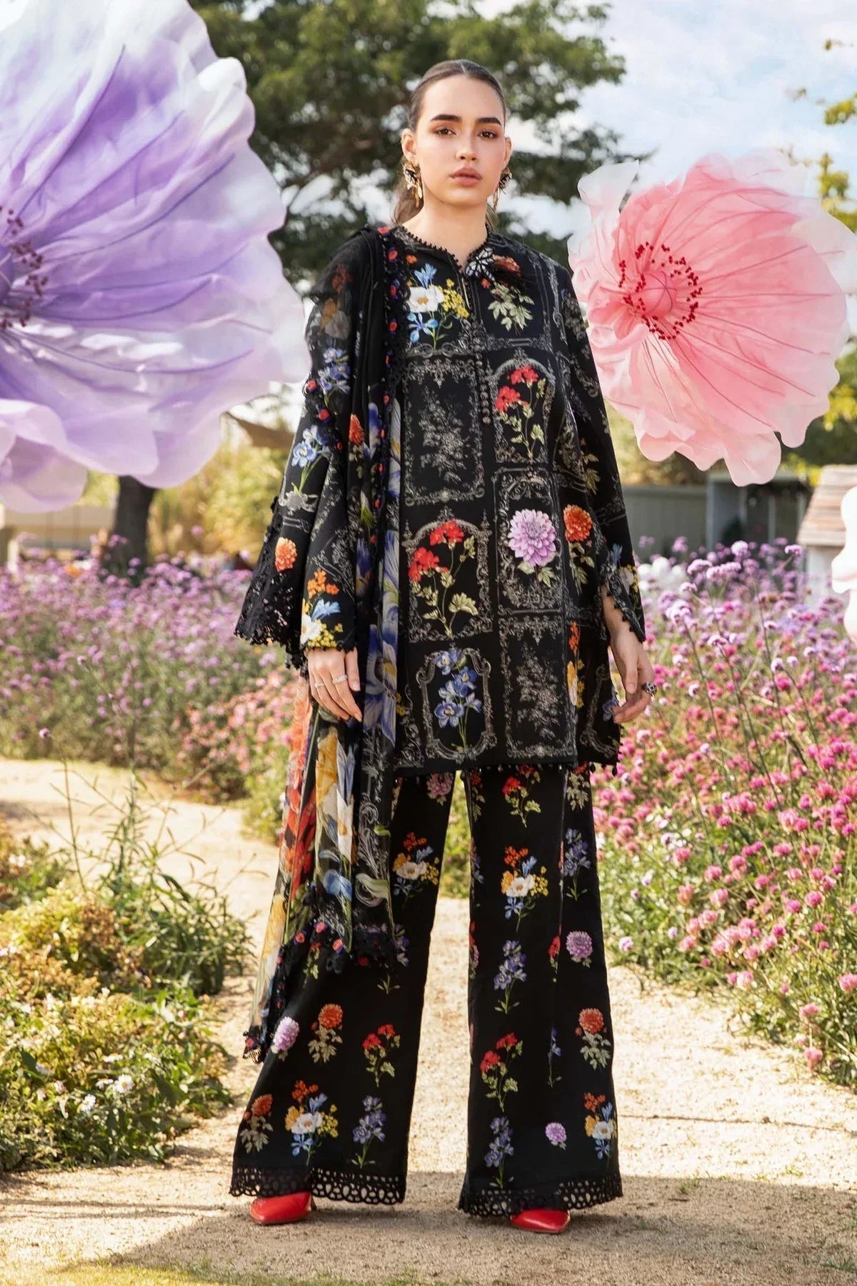 Maria B | M Prints 25 | MPT-2511-B - Aqsa Fabrics
