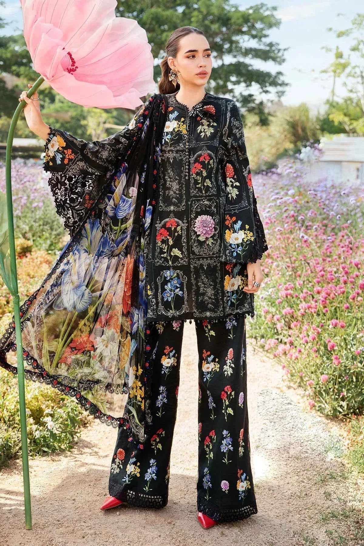 Maria B | M Prints 25 | MPT-2511-B - Aqsa Fabrics