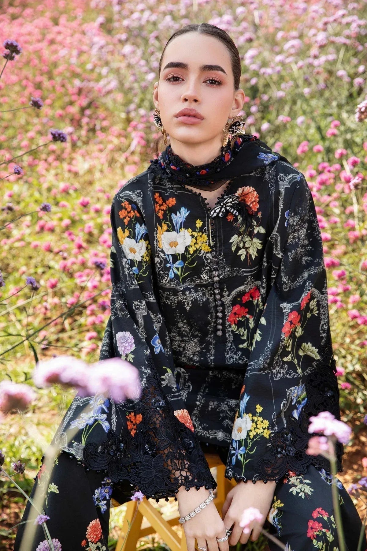 Maria B | M Prints 25 | MPT-2511-B - Aqsa Fabrics