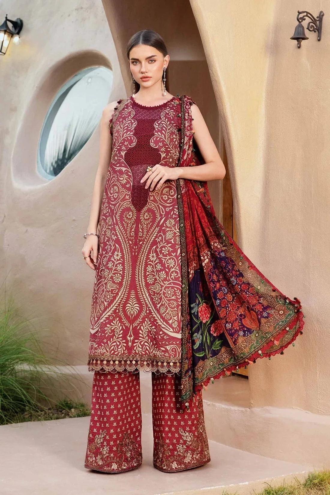 Maria B | M Prints 25 | MPT-2512-A - Aqsa Fabrics