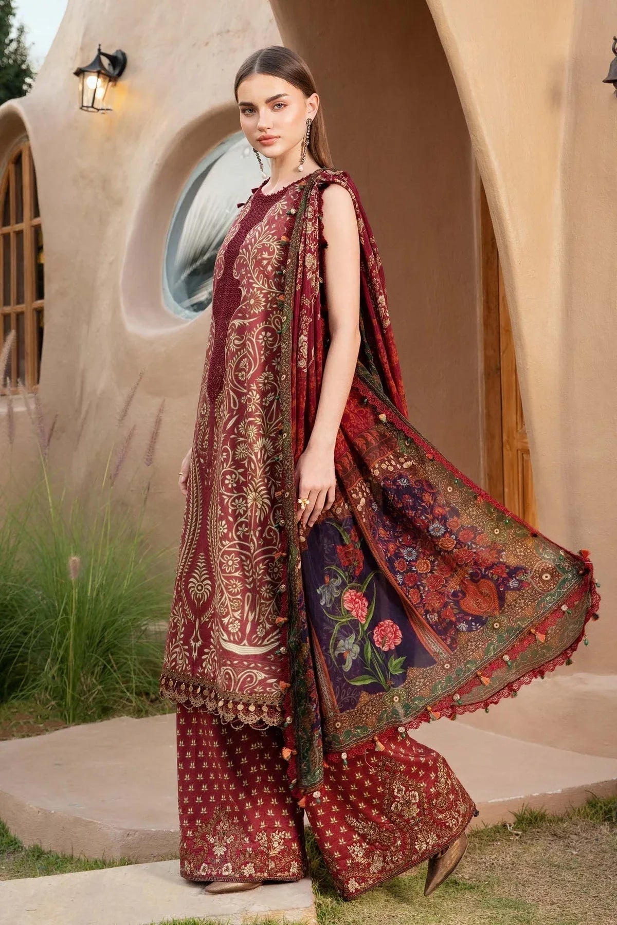 Maria B | M Prints 25 | MPT-2512-A - Aqsa Fabrics
