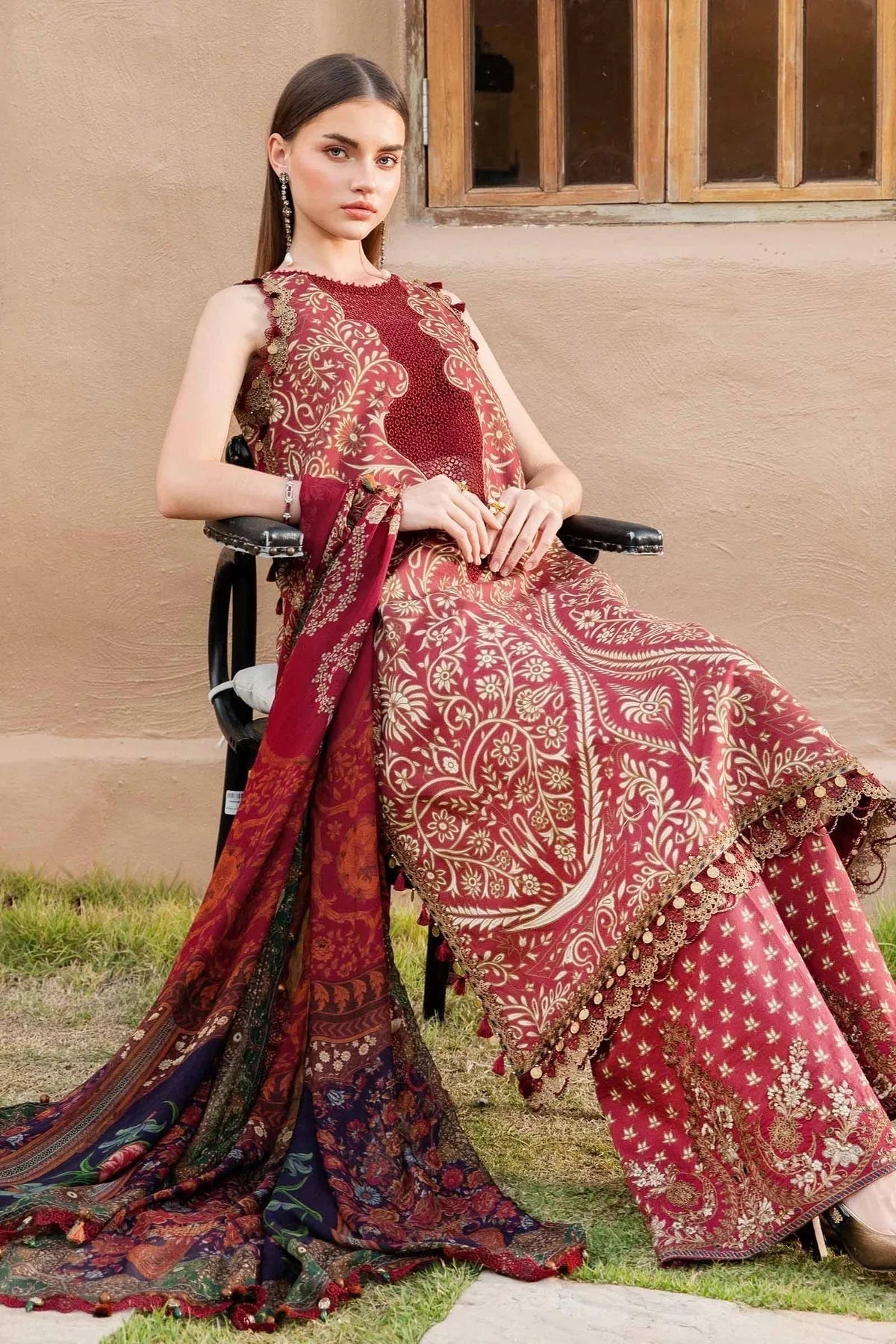 Maria B | M Prints 25 | MPT-2512-A - Aqsa Fabrics