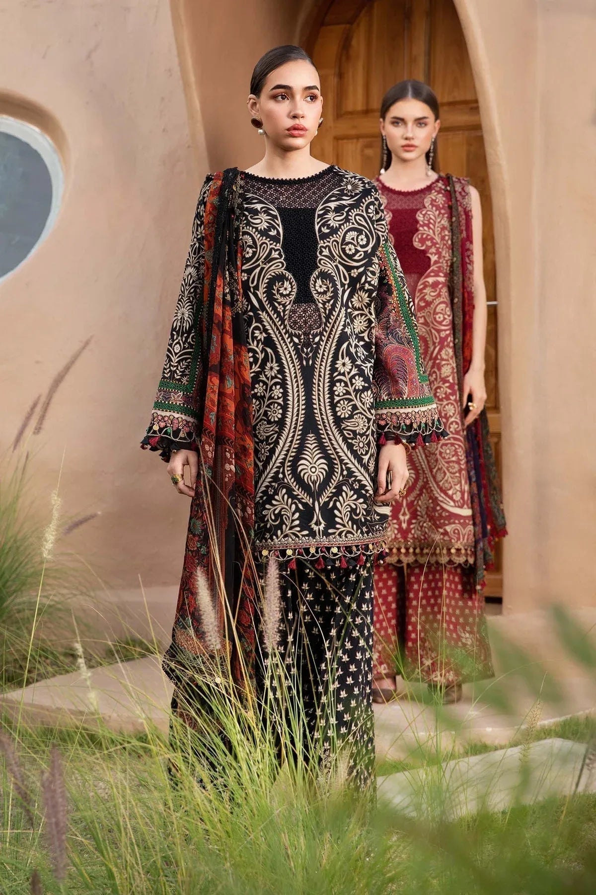 Maria B | M Prints 25 | MPT-2512-B - Aqsa Fabrics