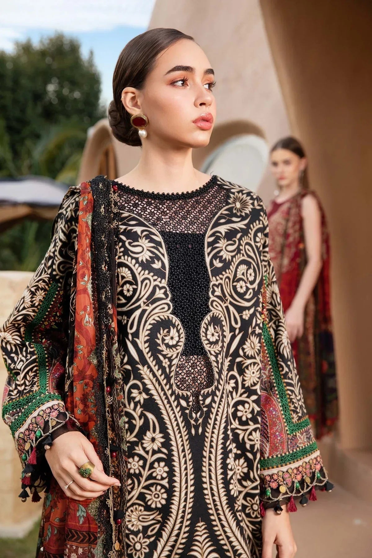 Maria B | M Prints 25 | MPT-2512-B - Aqsa Fabrics