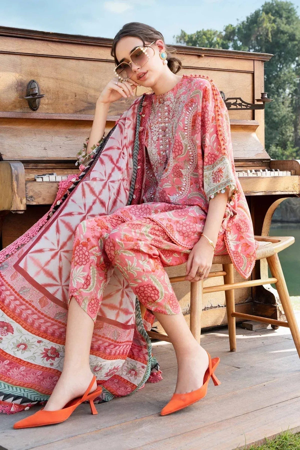 Maria B | M Prints 25 | MPT-2513-A - Aqsa Fabrics
