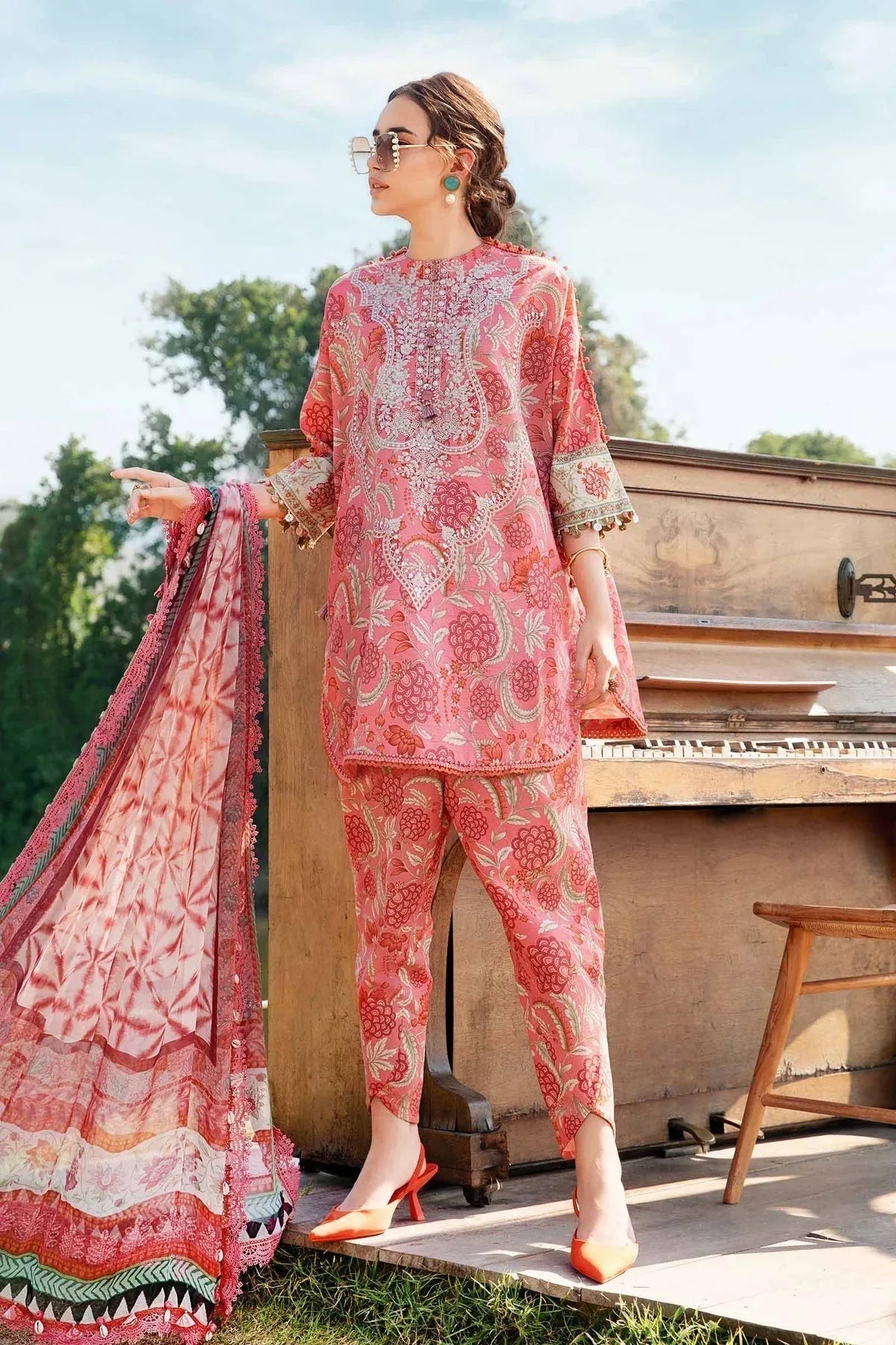 Maria B | M Prints 25 | MPT-2513-A - Aqsa Fabrics