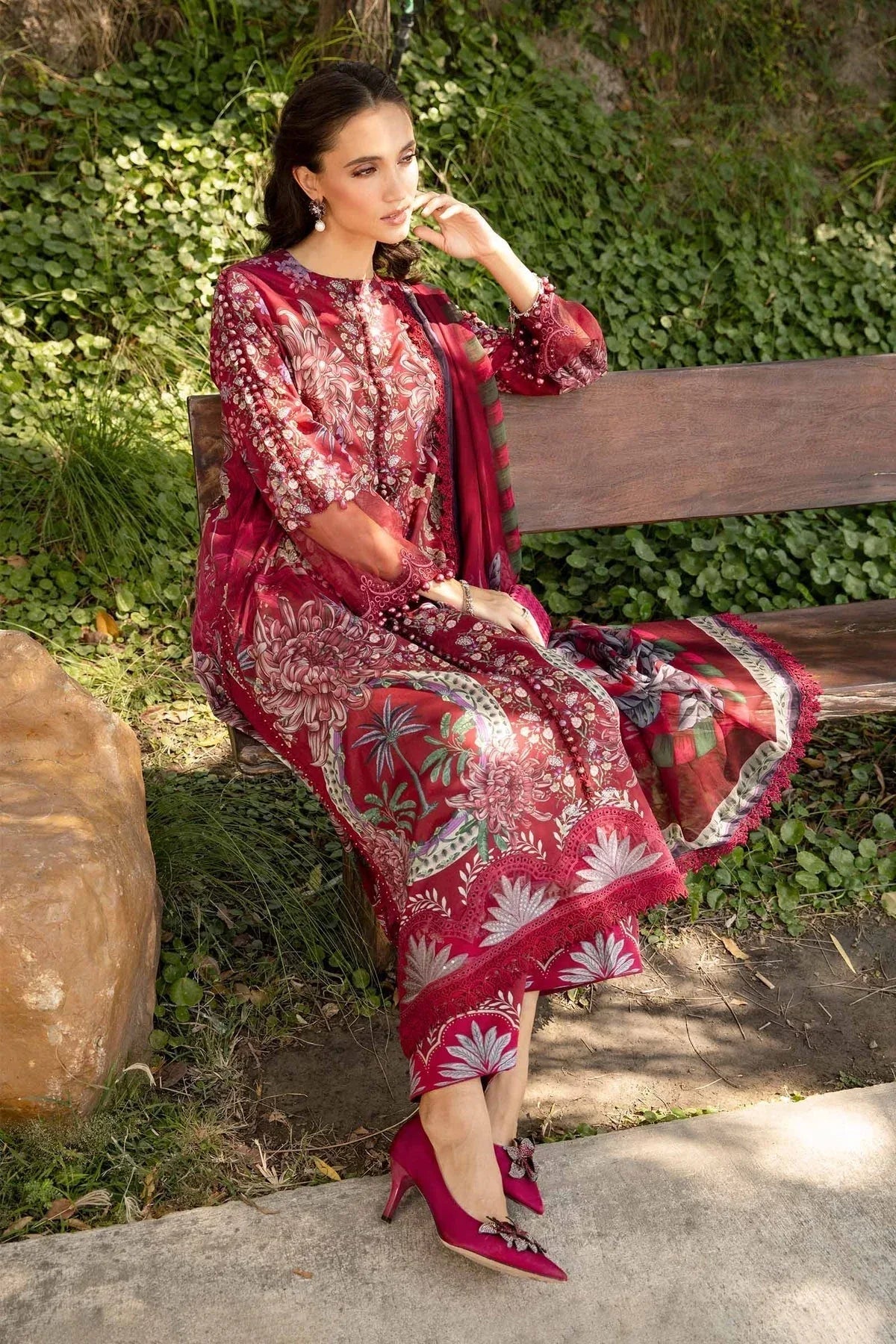 Maria B | M Prints 25 | MPT-2514-B - Aqsa Fabrics
