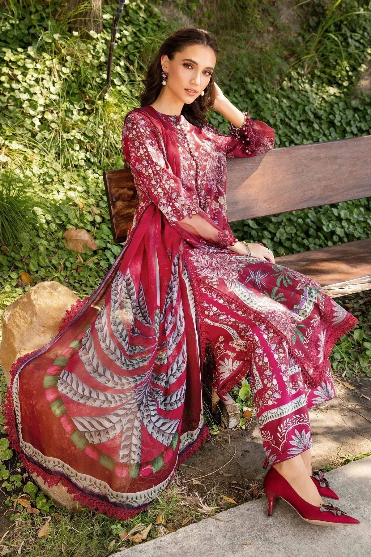 Maria B | M Prints 25 | MPT-2514-B - Aqsa Fabrics