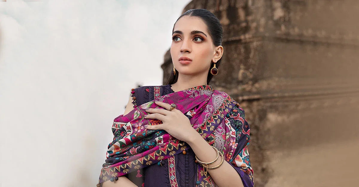 Maria B | M Prints Winter 24 | MPT-2402-A - Aqsa Fabrics