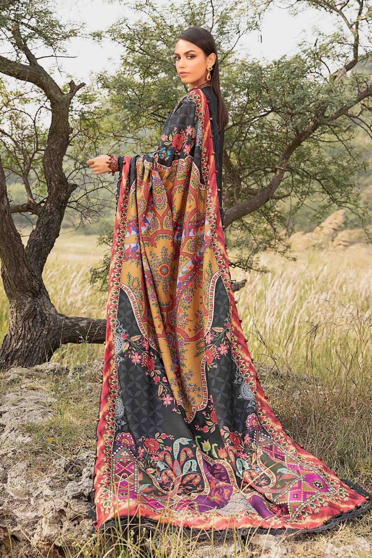 Maria B | M Prints Winter 24 | MPT-2402-B - Aqsa Fabrics