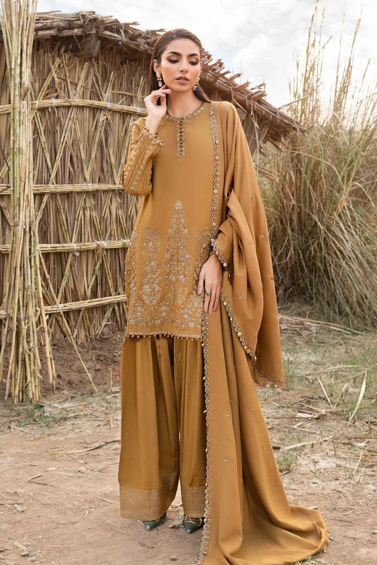 Maria B | M Prints Winter 24 | MPT-2403-A - Aqsa Fabrics