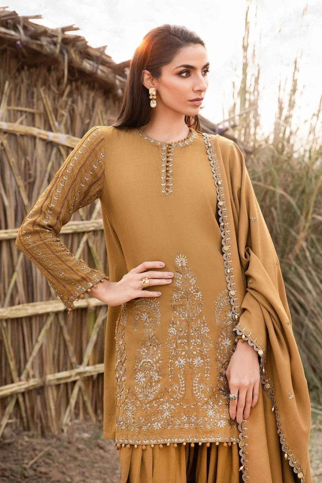 Maria B | M Prints Winter 24 | MPT-2403-A - Aqsa Fabrics