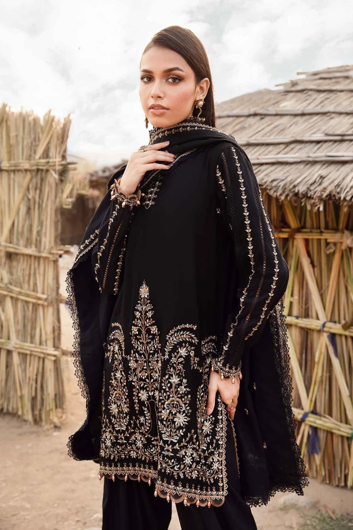 Maria B | M Prints Winter 24 | MPT-2403-B - Aqsa Fabrics