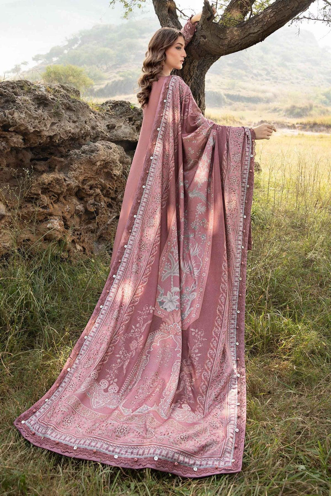 Maria B | M Prints Winter 24 | MPT-2404-A - Aqsa Fabrics